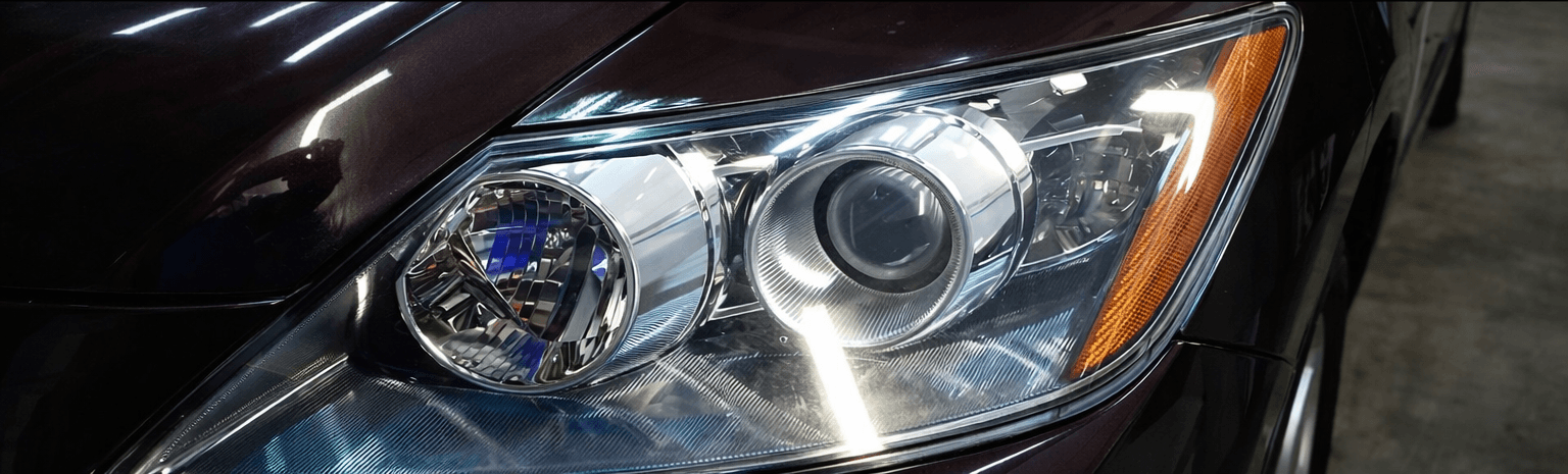 После восстановления фар